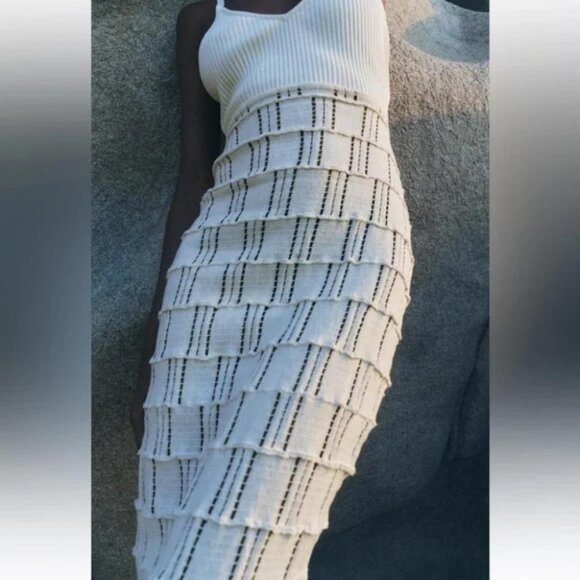 ZARA COMBINATION CROCHET DRESS - Picture 3 of 5